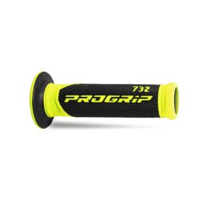 Poignees ProGrip 732 Route Noir Jaune Fluo Ouvertes