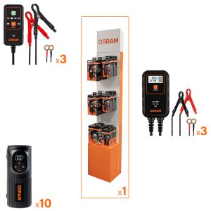 Pack de l'opération "Rentrée Osram". Contient : 3xOLBCS901, 3xOLBCS904, 10xOTIR2000