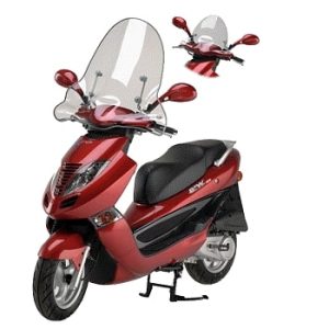 Parebrise pour Kymco B&W haut sans bord 2000-2005