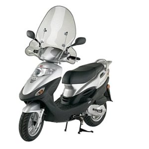 Parebrise pour Kymco Vivio haut sans bord 2001-2003