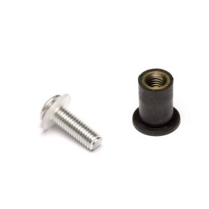 Kit Visserie de parebrise Argent - Ø4mm