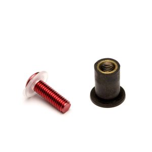 Kit Visserie de parebrise Rouge - Ø4mm
