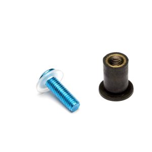 Kit Visserie de parebrise Bleu - Ø4mm