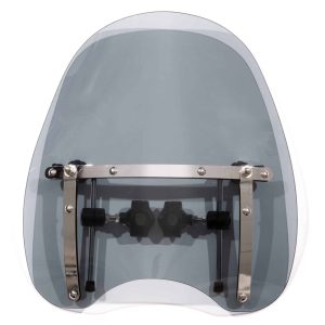 Parebrise Moto Custom Transparent Universel Hauteur 410mm Largeur 430mm