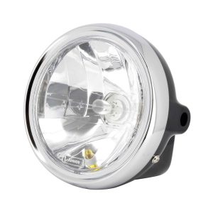 Phare Rond Universel Noir Optique Ø170mm