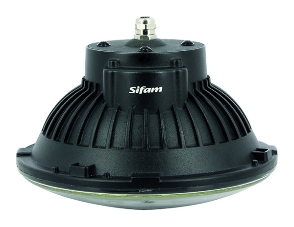 Projecteur rond 8 LEDs noir – Image 3