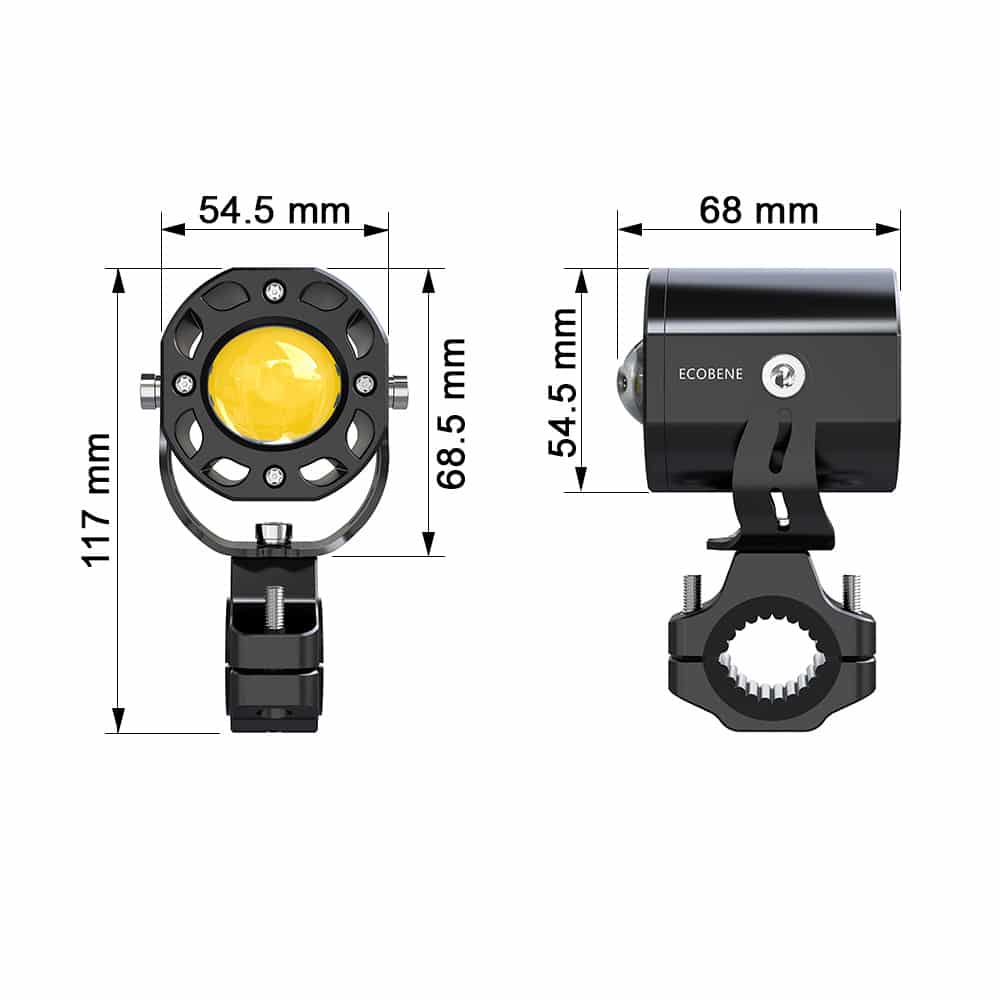 Feux Additionnels 2x25w Feux de jour / Longue portées à commande sans fil – Image 2