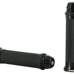 Poignées Noires Fermées Avec Embouts De Guidon Vissés ø22mm
