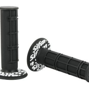 Poignées anti vibrations noires cross SIFAM Ø22mm