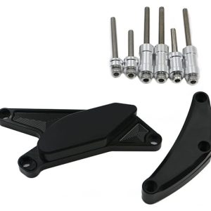 Kit Protection de Carters CNC Anodisés Noir GSX-R 600/750 Gauche et Droit 2006-2010