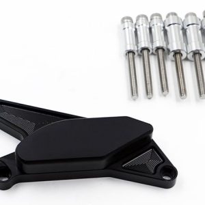 Kit Protection de Carters Gauche CNC Anodisés Noir Hayabusa 1999-2018