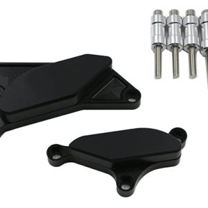 Kit Protection de Carters CNC Anodisés Noir B-KING Gauche et Droit 2008-2012