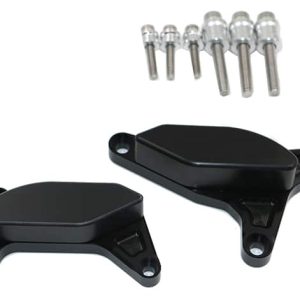 Kit Protection de Carters CNC Anodisés Noir FZ8 Gauche et Droit 2010-2016