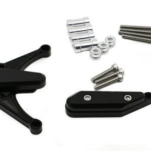 Kit Protection de Carters CNC Anodisés Noir R1 Gauche et Droit -Tampon Teflon 2009-2014