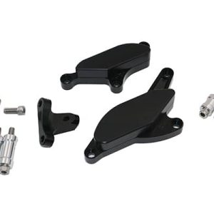Kit Protection de Carters CNC Anodisés Noir ZX-10R Gauche et Droit 2008-2010