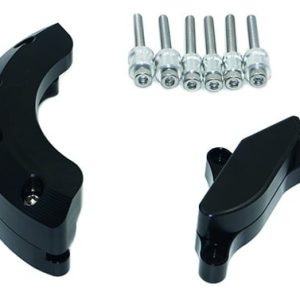 Kit Protection de Carters CNC Anodisés Noir Z 800 Gauche et Droit 2013-2017