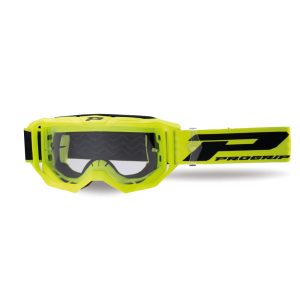 Masque Cross Progrip 3300 Vision Go Jaune Fluo ecran Clair