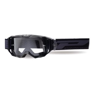 Masque Cross Progrip 3300 Vision Go Noir Matt ecran Clair