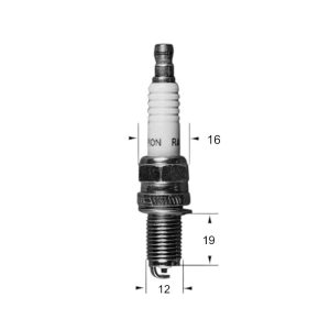 Bougie RA4CHX Ø12mm Culot: 19mm - Equivalence DCPR8EKC 2002-2010