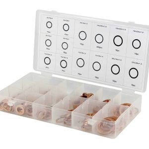 Coffret Joints de Vidange en Cuivre Assortiment de 190 pièces 14 Dimensions Diff