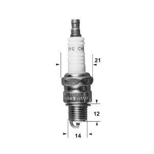 Bougie RL82YC Ø14mm Culot: 12mm - Equivalence BPR7HS 1973-2012