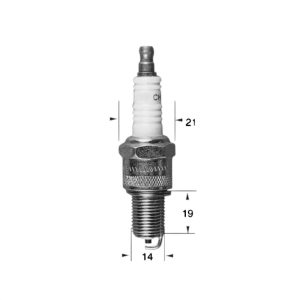Bougie RN2C Ø14mm Culot: 19mm - Equivalence BR9ES 1971-2025