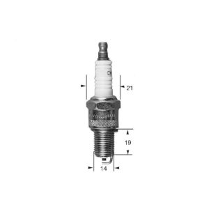 Bougie RN4C Ø14mm Culot: 19mm - Equivalence BR9ES 1977-2023