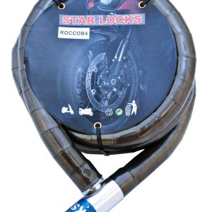 Antivol Câble Articulé Ø22mm x 1m50 Gaine Fumée