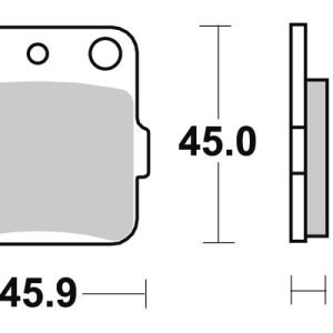 Plaquette de frein - Semi-métal R90 1986-2024
