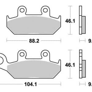 Plaquette metal fritte R90 1990-2003