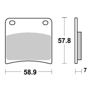 Plaquette de frein - Semi-métal R90 1988-1997