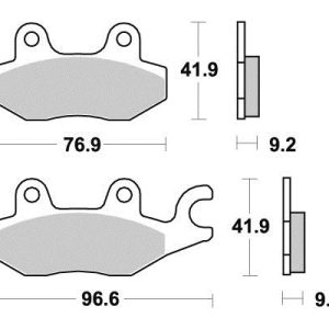 Plaquette metal fritte R90 1989-2025