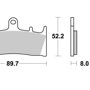 Plaquette de frein - Semi-métal R90 1993-2007