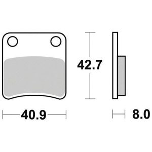 Plaquette PERFTEC R90 Semi-mét 2001-2025