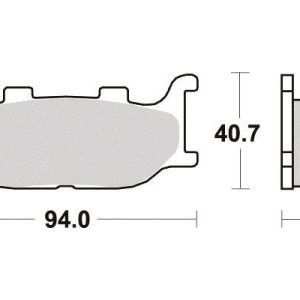 Plaquette de frein PERFTEC Métal Fritté haute performance norme KBA/ABE 1993-2017