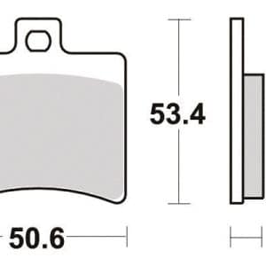 Plaquette de frein Sifam Métal Fritté haute performance norme KBA/ABE 1999-2019