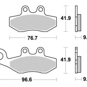Plaquette metal fritte R90 1999-2025