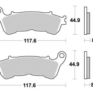 Plaquette metal fritte R90 2004-2025