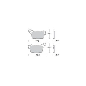 Plaquette metal fritte R90 1992-2025