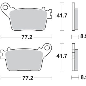 Plaquette de frein - Semi-métal R90 1992-2025