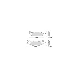 Plaquette metal fritte R90 2007-2025
