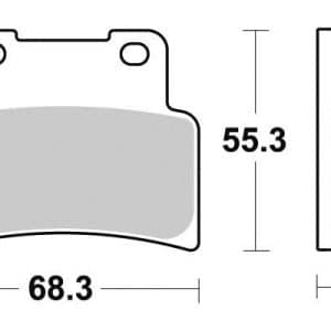 Plaquette de frein - Semi-métal R90 2006-2023