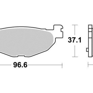 Plaquette metal fritte R90 2004-2013