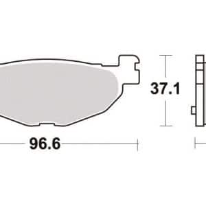Plaquette de frein - Semi-métal R90 2004-2013