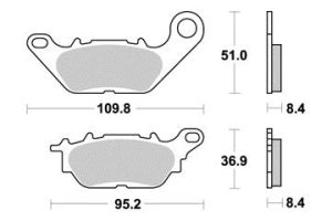 Plaquette metal fritte R90 2007-2025