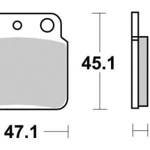 Plaquette de frein - Semi-métal R90 1985-2016