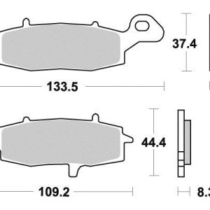 Plaquette metal fritte R90 1995-2023