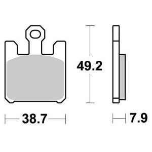 Plaquette metal fritte R90 2003-2009