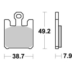 Plaquette de frein - Semi-métal R90 2003-2009