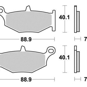 Plaquette de frein PERFTEC Métal Fritté haute performance norme KBA/ABE 2006-2023